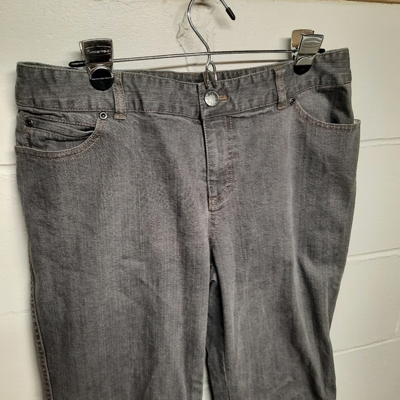 J. Jill Gray Flare Leg Jeans - Picture 2 of 6